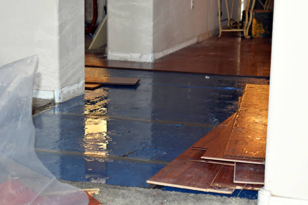 Professional Burst Pipe Cleanup technician working in Manchester, MA